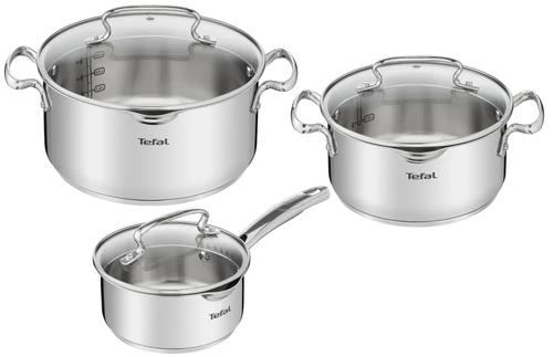 Set vase Tefal Duetto Plus G719S674, 6 piese, 16-24cm, otel (Argintiu)