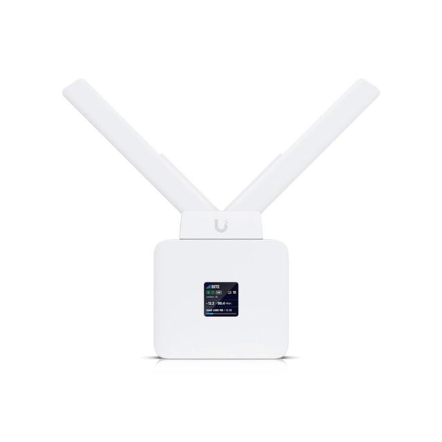 Router mobil 4G LTE Ubiquiti UMR, WiFi 2.4 GHz, 150 Mbps Dual Gigabit, PoE Out, Nano SIM, GPS, UniFi