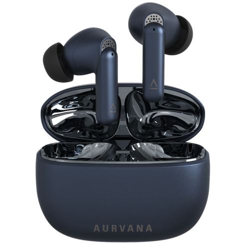 Creative&nbsp;Labs Casti Wireless Premium Creative Aurvana Ace Mimi, In-ear, Autonomie pana la 28 ore, Albastru inchis