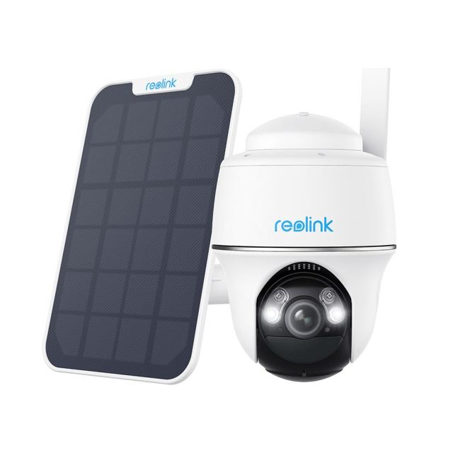 Camera supraveghere GSM 4G Speed Dome Reolink Go PT Plus G430+SOLAR, 5 MP, microfon si difuzor, IR 10 m, PIR, slot card, zoom digital 10x, acumulator 6000 mAh + panou solar, cablu 4 m, mufa USB-C