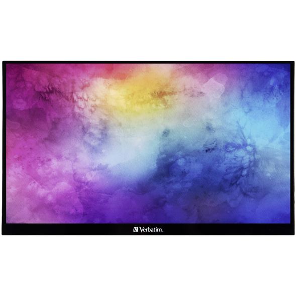 Verbatim Monitor Portabil IPS LED Verbatim 14 PMT-14, Full HD (1920 x 1080), HDMI, Touchscreen, AMD FreeSync (Negru)