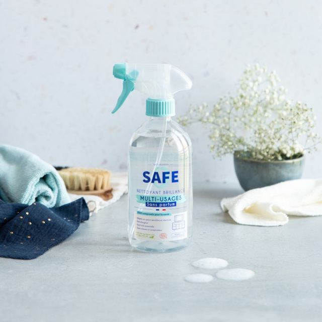 Detergent Bio multisuprafete cu pulverizator, fara parfum, fara alergeni Safe 500 ml