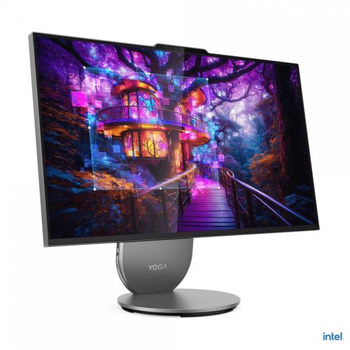 All In One PC Lenovo Yoga AIO 27IAH10, 27inch QHD IPS, Intel Core Ultra 5 125H 4.5GHz, 16GB RAM LPDDR5X, 512GB SSD, Intel Arc Graphics, Camera Web, no OS