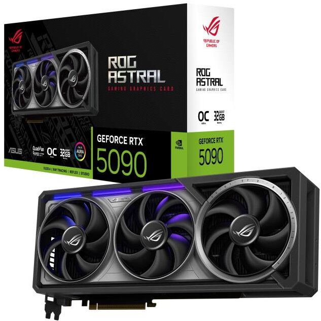 Asus Placa video Asus ROG Astral OC Edition, NVIDIA GeForce RTX 5090, 32GB GDDR7, 512 bit, DLSS 4