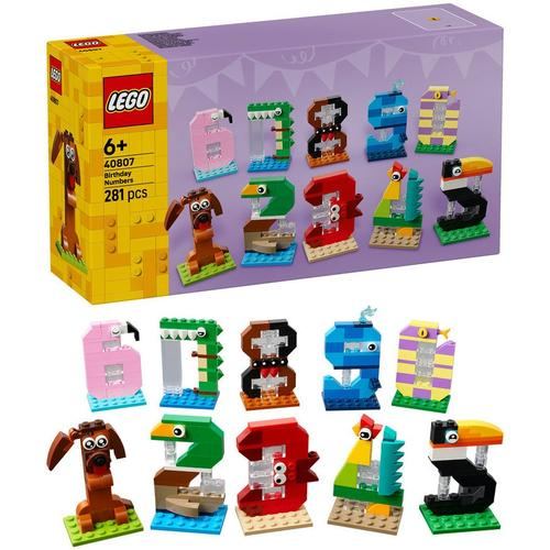 LEGO® Iconic - Numere de zi de nastere 40807, 281 piese