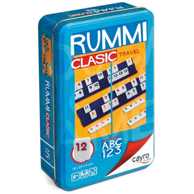 Cayro Joc Rummy travel Cayro, remi clasic in cutie metalica pt. calatorii