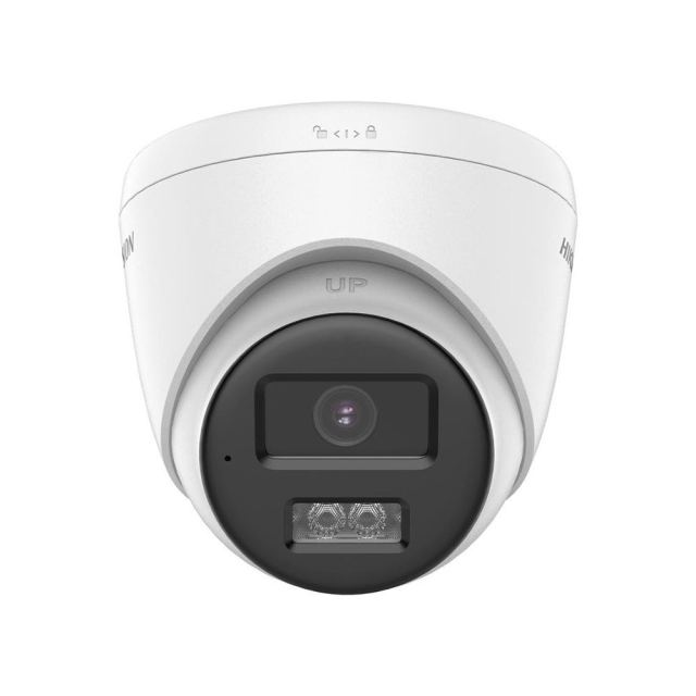 Camera supraveghere dome HikVision DS-2CE78D0T-LTS, 2 MP, 2.8 mm, IR / lumina alba 40 m, microfon, difuzor