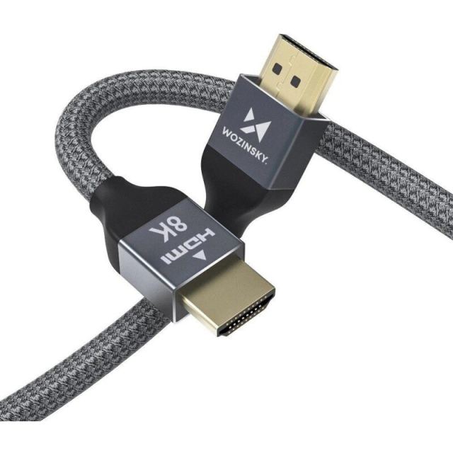 WZK Cablu Video WZK Ultraboost WHDMI-30, HDMI la HDMI, 8K, cablu 3m, Gri