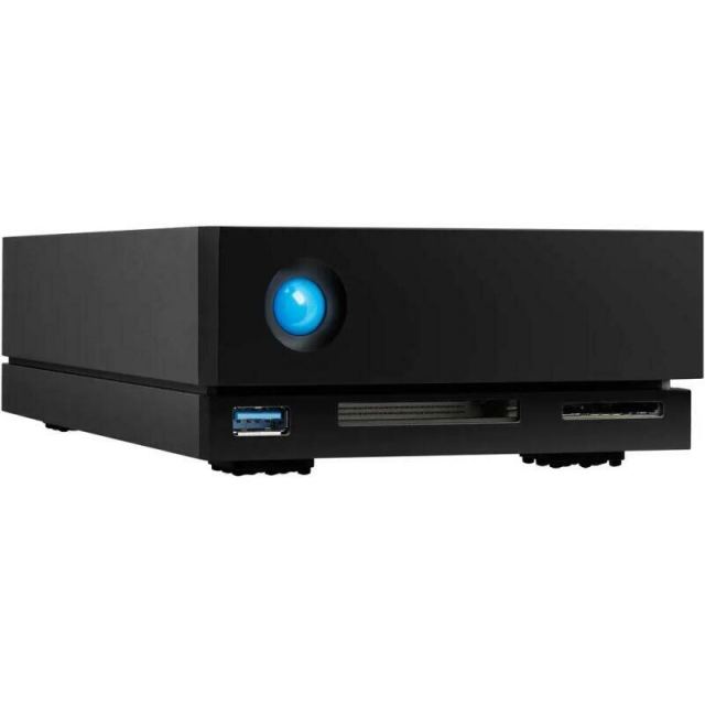 Lacie HDD Extern LaCie 1big 10TB, Dual Thunderbolt 3, DisplayPort 1.4, Reader CF SDXC, PD pana la 70W, Negru
