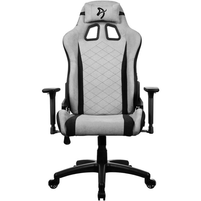 AROZZI Scaun Gaming Arozzi Avanti Soft Fabric, Tetiera, Ajustabil, max. 120kg, Alb