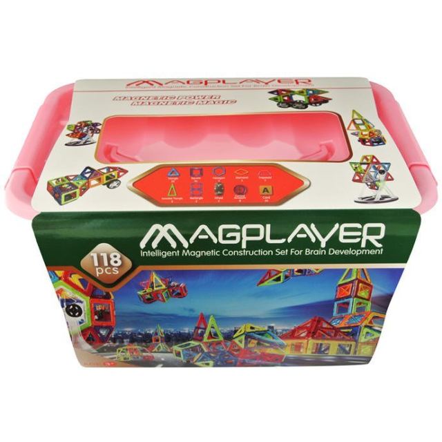 MAGPLAYER Joc de constructie magnetic - 118 piese