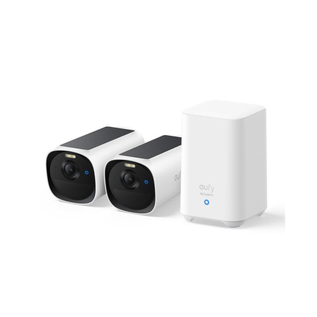 eufy Sistem supraveghere video eufyCam E40 Wireless, MaxColor Night Vision, Set HomeBase 2 + 2 camere 2K QHD