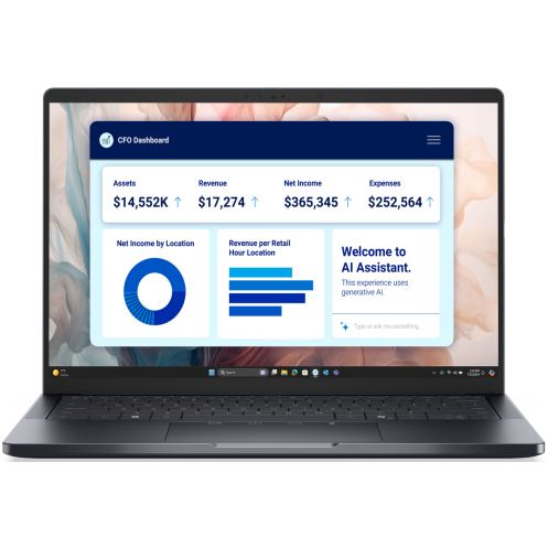 Dell Laptop Dell Pro 14 Premium PA14250, Intel Core Ultra 7 268V, 14 inch, RAM 32GB, SSD 1TB, Intel Arc Graphics 140V, Windows 11 Pro, Negru