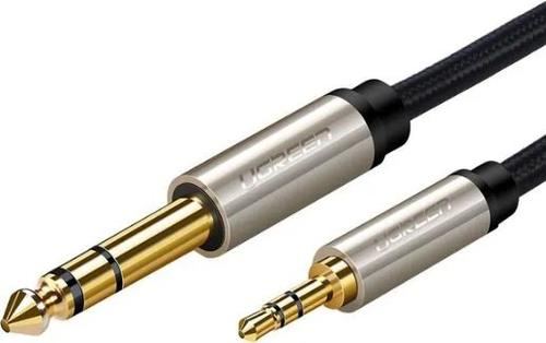 Cablu audio Ugreen 10629, Jack 3.5mm - Jack 6.3mm, 3m (Auriu)