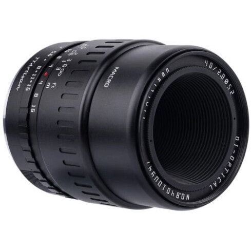 TTArtisan Obiectiv Manual TTArtisan, 40mm, F2.8, Macro, pentru FujiFilm FX-mount, Negru