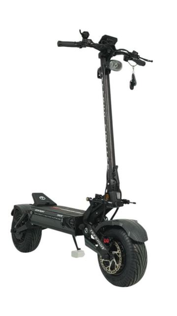 Trotineta electrica Teverun Fighter Supreme 7260R UP v3, Baterie 60Ah/72V, Autonomie 200Km, Viteza 115 Km/h, Motor 2 x 4000W, Roti 13inch (Negru)