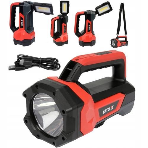 Lanterna 2 in 1 YATO YT-08548, 1000LM, functie powerbank, 9 moduri, 213x132x106mm