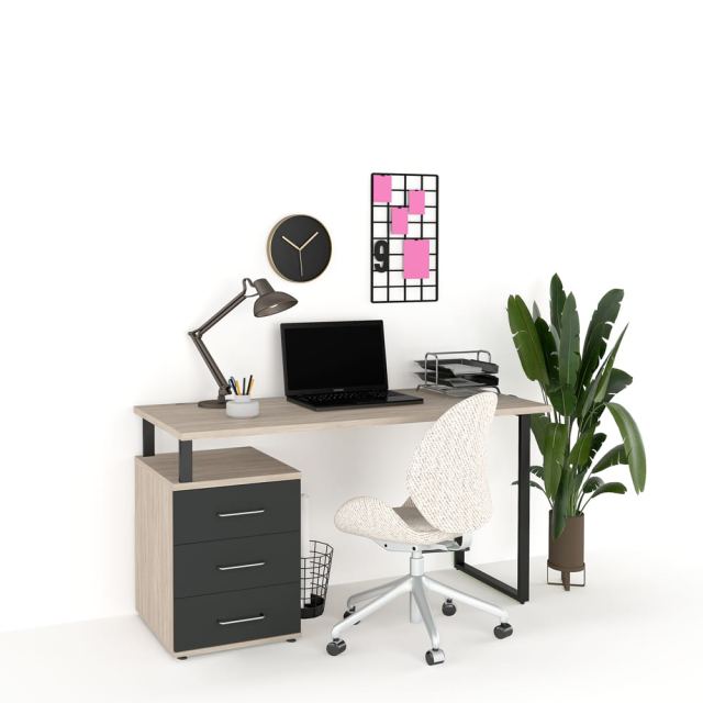 Birou gaming STUDIO 160cm cu 3 sertare