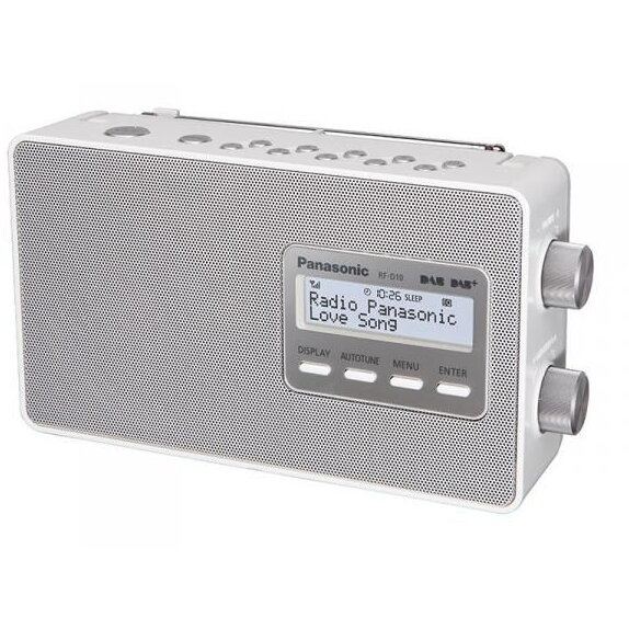 Panasonic Panasonic Radio digital Panasonic RF-D10EG-W alb DABFM alimentare duala (RF-D10EG-W), Alb