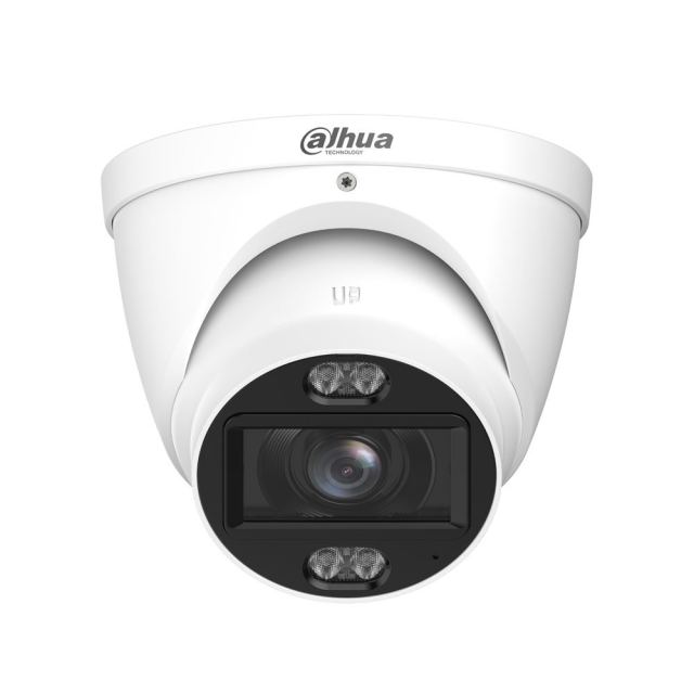Camera supraveghere Dome cu iluminare duala Dahua Smart Dual Light HAC-HDW1500T-Z-IL-A-27135-S3-DIP, 5MP, 2.7 - 13.5 mm, IR 80m, lumina alba 60 m, microfon