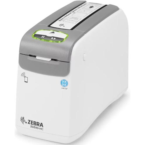 ZEBRA Imprimanta de bratari Zebra ZD510-HC Wristband, Direct termic, 300 dpi, Latime printabila maxim 30 mm, USB, USB Host, Ethernet