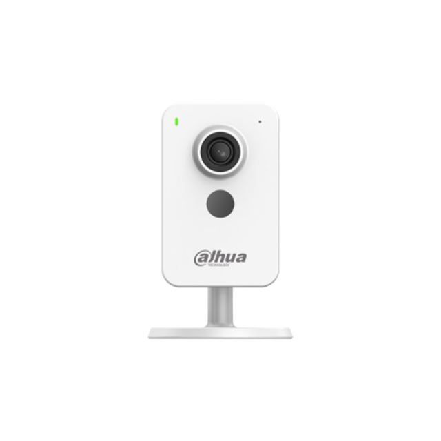 Camera supraveghere WiFi & PoE de interior Dahua C4K‑P, 4MP, WiFi 6, IR 30 m, Detectie AI persoane/vehicule, Comunicare bidirectionala, Alarma sunete anormale, Mod confidentialitate, Bluetooth pairing, H.265, Slot microSD, Design compact