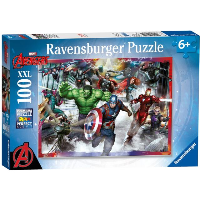 Ravensburger Puzzle Ravensburger XXL - Avengers, Razbunatorii, 100 piese