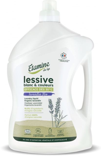 Detergent Bio rufe albe si colorate Etamine parfum lavanda 99 spalari 3 litri