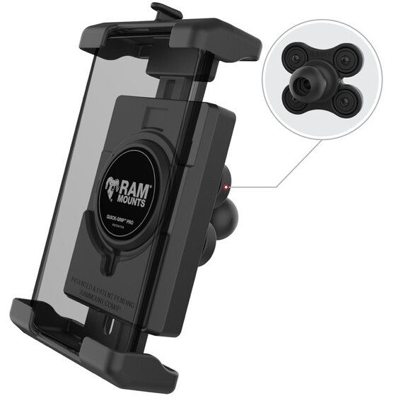 RAM&nbsp;MOUNTS RAM® Quick-Grip™ Pro XL Suport pentru telefon cu bila si amortizor de vibratii