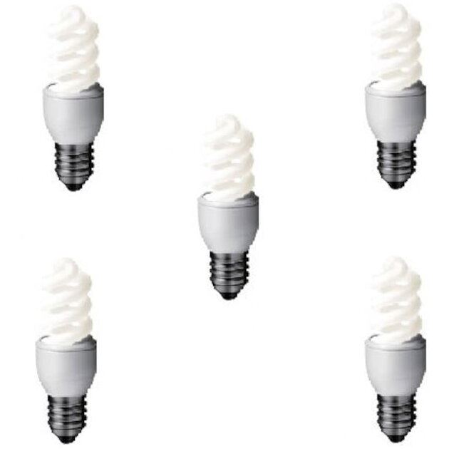 Panasonic Set 5 becuri economice Panasonic EFD8E65HD-5, putere lampa 8W, echivalent pentru incandescenta 45W