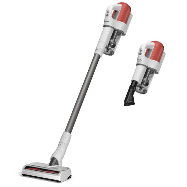 Miele Aspirator vertical Miele Duoflex HX1 12377790, 2 in 1, 210 W, 0,3 l, autonomie 55 min, filtru Hygiene, tehnologie Vortex, Rosu