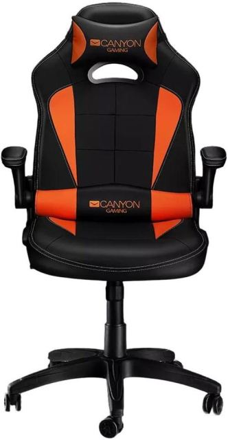 Scaun gaming CANYON Core SGCH2, reglabil, Negru/Portocaliu