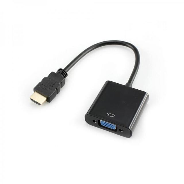SBOX Adaptor Sbox HDMI M. la VGA F, AD.HDMI-VGA, Negru