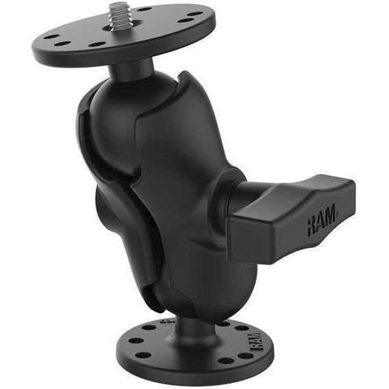 RAM&nbsp;MOUNTS Suport dublu cu bila RAM® cu filet masculin 1/4-20 - dimensiune C scurt