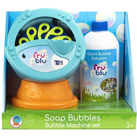 Fru&nbsp;Blu Set baloane de sapun Fru Blu - Bubble machine, cu solutie baloane 400 ml, Varsta 3+, Multicolor