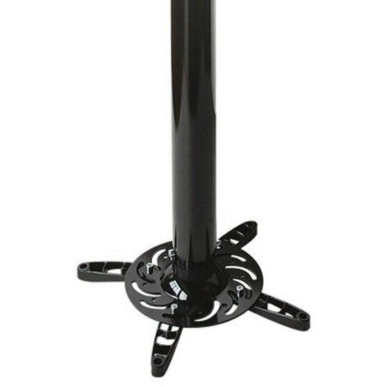 ART Suport Proiector ART RAMART P-104, montare tavan, reglabil 110-197 cm, sarcina max. 15 kg, rotatie 360°, inclinare +/-15°, Negru