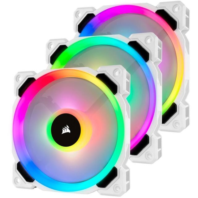 CORSAIR Ventilator Corsair LL120 RGB 120mm Dual Light Loop White RGB LED PWM