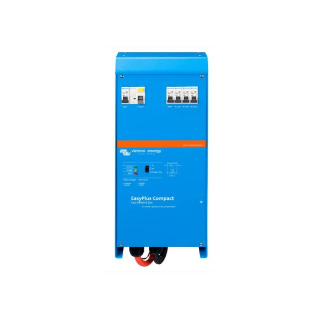 Invertor fotovoltaic Victron Energy EasyPlus CEP122160000, 12 V, 1600 VA, incarcator 70 A, PowerAssist, distributie AC integrata