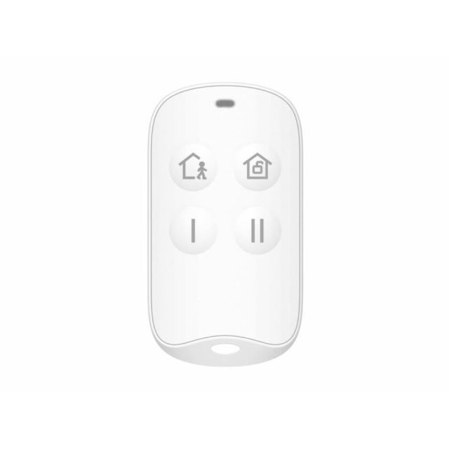 Telecomanda wireless alarma Hikvision HiLook ALARM-KF201-WE, 4 butoane, tip breloc, 868MHz, anti-bruiaj