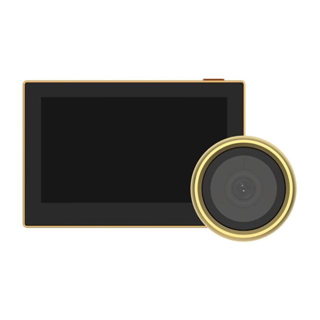 Vizor electronic wireless WiFi Ezviz CS-HP2-GOLDEN, FullHD, 2 mm, 4.3 inch, 2.4 GHz, acumulator 2.200 mAh, aplicatie mobila