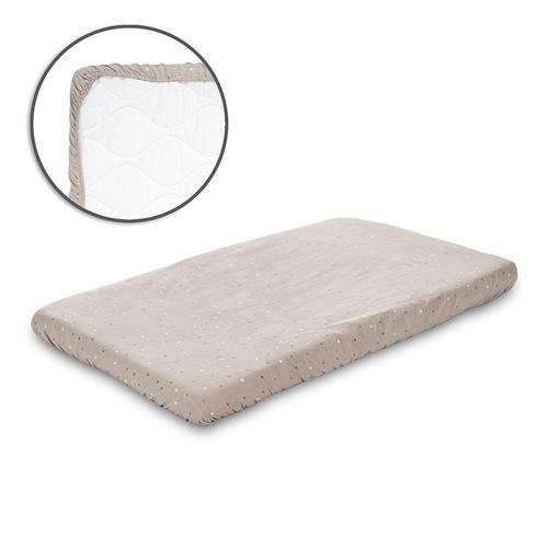 Cearceaf cu elastic pentru patut Lorelli, 98 x 65 cm, 100% bumbac ranforce, Bej