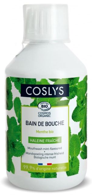Apa de gura Bio ingrijire si respiratie proaspata cu menta Coslys 250 ml