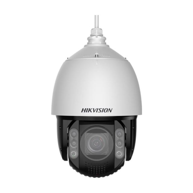 Camera supraveghere rotativa IP Speed Dome PTZ Hikvision DarkFighter DS-2DE7A432MWG-EB, 4 MP, IR 150 m, lumina alba 100 m, 5.9 - 188.8 mm, motorizat, 32x, slot card, difuzor, sirena, lumina stroboscopica, PoE, auto tracking