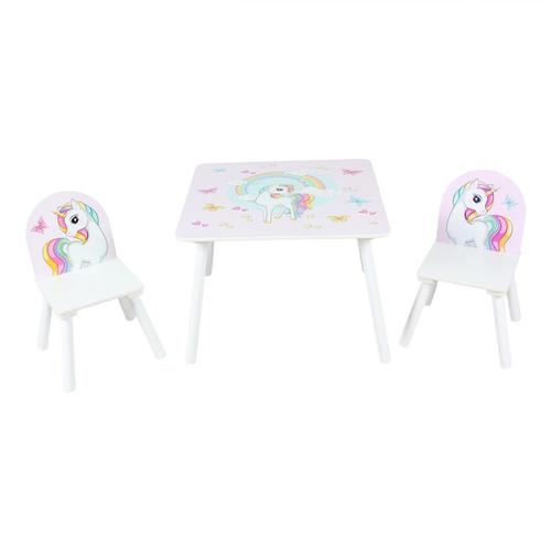Set 2 scaune si birou  U-Grow Unicorns