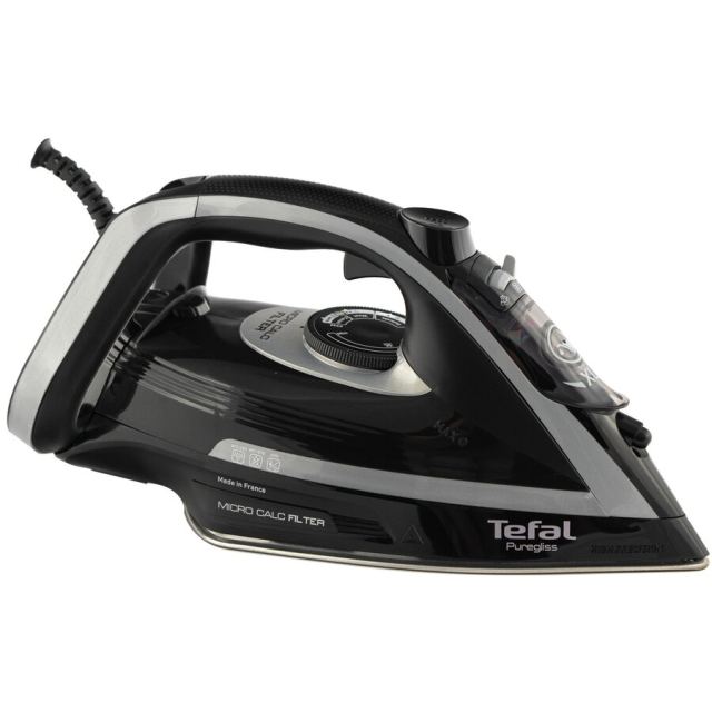 Tefal Fier de calcat Tefal FV8062 Puregliss, 3000 W, Negru-Gri