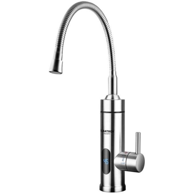 Albatros Robinet Electric Albatros Aquaflex 3000W, Carcasa din Inox, Debit apa fierbinte 2-2.5 L-min, Presiune apa 0.04-0.6 MPa