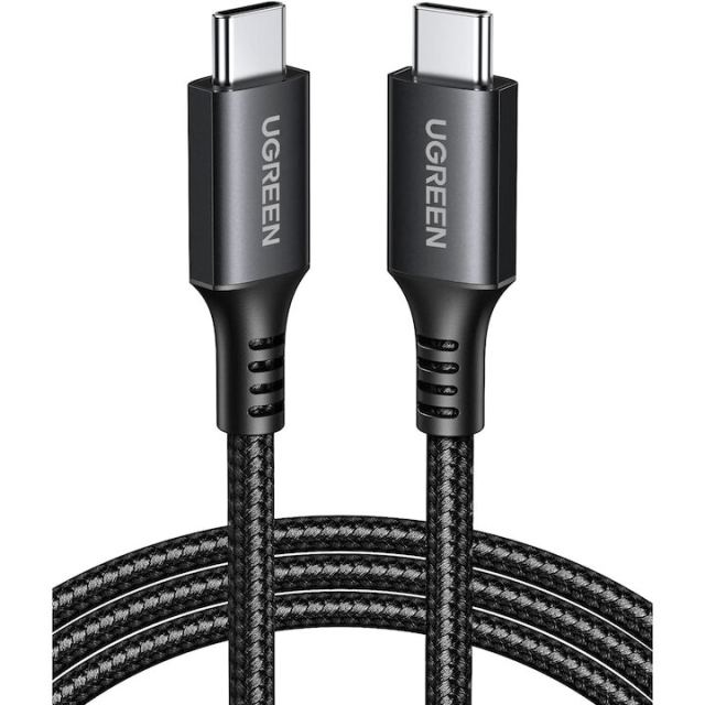 Ugreen CABLU alimentare si date Ugreen, US316, Fast Charging Data Cable pt. smartphone, USB Type-C la USB Type-C 100W/5A, Braided, 3m, Negru 90120