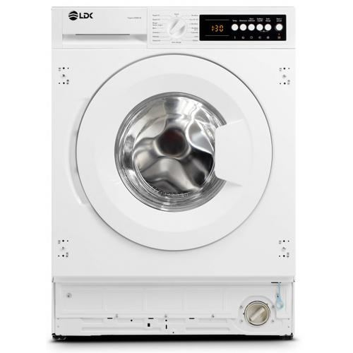 Masina de spalat rufe incorporabila LDK Higeea 812DD BI, Clasa D, Capacitate 8 Kg, 1200 rpm, 15 programe, Anti-Alergic, Amanare pornire, Spalare rapida, Display LED (Alb)