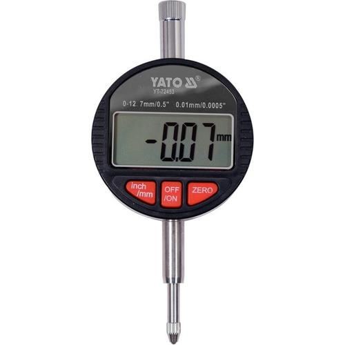 Ceas comparator digital Yato YT-72453, domeniu de masurare 0-12.7mm
