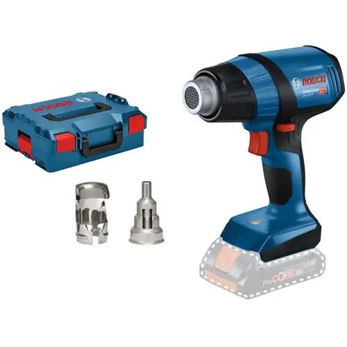 Pistol aer cald Bosch GHG 18V-50, 2 setari temperatura, 300/500C, LED, set in L-Boxx, fara baterie si incarcator